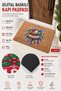 Door Mat 45X70Cm Non-Slip Base Decorative Indoor Outdoor Colorful Feathers and Bird - 5