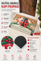 Door Mat 45X70Cm Non-Slip Base Indoor Outdoor Ladybug and Red Vosvos - 5