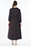 100% Cotton Piece Stitched Dress Dark Brown - 4