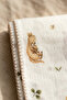 Kangaroo Patterned Cotton Muslin Baby Blanket with Brown Edges 90*90 cm - 2