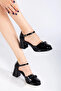 Sasha High-Heeled Patent Leather Shoes Black