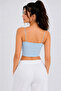 Women's Thin String Strap Double-Layered Crop Blouse, Basic Bustier - 4
