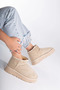 Viola Chunky Ankle Uggs Beige - 7
