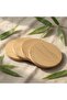 World Heavy Duty 100% Eco-Friendly Natural Bamboo Coasters - Round - 4 Piece Coaster Set (Coffee Time) - 3