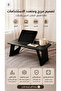Foldable Laptop and Tablet Stand for Home, Office, and Students – Portable Adjustable Computer Desk, Lightweight Black Laptop Table for Reading, Working, and Gaming - 2