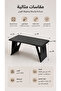 Foldable Laptop and Tablet Stand for Home, Office, and Students – Portable Adjustable Computer Desk, Lightweight Black Laptop Table for Reading, Working, and Gaming - 4
