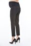 Maternity Waist Adjustable Black Fabric Work Trousers - 4