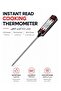 Digital Cooking Thermometer 25cm | Instant Read LCD Food Probe | Hold Function Kitchen Thermometer | BBQ Grill Candy Milk Water Thermometer - 2