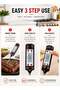 Digital Cooking Thermometer 25cm | Instant Read LCD Food Probe | Hold Function Kitchen Thermometer | BBQ Grill Candy Milk Water Thermometer - 6