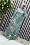 Women's Hijab Clothing Plus Size Palm Ruffle Dress - 5