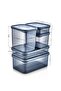 10 Piece Smart Anthracite Refrigerator Storage Set - 7