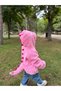 3D Dinosaur Plush Children's Coat 100% Cotton Inner Lining Hooded Zippered Girls' and Boys' Winter Coat - 5