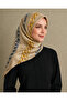 Yellow Chain Pattern Sura Silk Scarf 33485