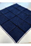 Jacquard Sura Silk Scarf 7208405 - 324 Syr52630 Navy Blue Silver Glitter Pattern - 2