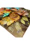 Tivil Silk Scarf Ist Orange Flower Pattern 2557 - 05 - 2