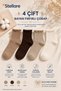 Women's Ruffle Detailed Ankle Socks 4 Pairs