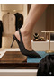 Black Women's Classic Heeled Shoes That Complete the Modern, Stylish, and Sophisticated Look. Imported Material Top Quality - 2