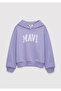 Logo Printed Hooded Purple Sweatshirt 7S10147-70557 - 2