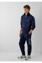 Printed Navy Blue Sweatpants 0010641-70497