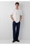Ecru Basic T-Shirt Regular Fit / Normal Cut 0612736-71609 - 2