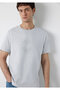 Black Printed Gray T-Shirt Regular Fit / Normal Cut 0613531-70075