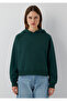 Hooded Green Basic Sweatshirt 1S10577-71538 - 3