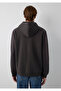 Hooded Zippered Brown Basic Sweatshirt 0S10423-70219 - 5