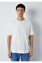 Ecru Basic T-Shirt Loose Fit / Comfortable Loose Cut 0613168-70057 - 3