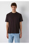 Label Detailed Brown Basic T-Shirt Loose Fit / Comfortable Cut 0611824-70240 - 3