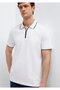 Half-Zip White Polo T-Shirt Regular Fit / Normal Cut 0613367-620 - 3