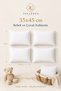 4 Pieces 35X45 cm Baby Pillow with Silicone Fiber Filling Micro Fabric Soft and Light 200 Gr