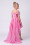 Girl's Tail Dress with Low Sleeve Detail for Party, Birthday, Special Occasion Evening Dress - 3