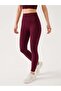 Palmi Melange Patterned High Waist Tights Claret Red - 2