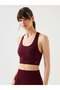 Gela Double Layer Kompress Sport Bra Claret Red