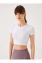 Captiva Soft Textured & Flexible Crop Top White