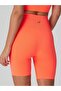 Gela High Waist Biker Shorts (12cm) Neon Coral - 5