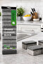 Set of 8 Gray Dishwashing Sponges Double Layer Strong Cleaning Sponge Vch-6969