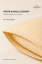 Set of 2 Gold Yellow 50X70 Pillowcases with Covers Cotton Satin Soft Fabric Double Set - 2