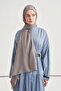 Gray Double Sided Silk Slub Shawl - Ashy Design - 2
