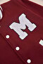 Embroidered Stand Collar College Unisex Kids Jacket - 6