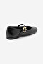 Women's Buckle Ballerina Meladi Black - 8