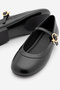 Women's Buckle Ballerina Meladi Black - 7