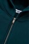 Green Boxy Crop Men's Jacket Zip Hoodie - 2