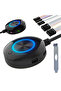 1.8m black Computer Desktop Switch Button with Dual USB Audio Desktop Host External Start Button Adh - 8