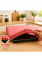 Elastic Oven Tray Cover Red Gingham Cotton & Tray Protector Kitchen Cover 2 Pieces - 4