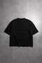 Yellow Motion Black Boxy Crop Men's T-Shirt - 2