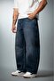 Hustle Blue Barrel Fit Modern Baggy Men's Jean Pants - 2