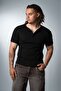 Black Crupt Essential Henley Men's T-Shirt - 2