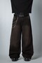 Dustline Black Super Baggy Men's Jean Pants - 3