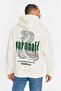 Paranoid White Zip Hoodie Oversized Men's Jacket - 2